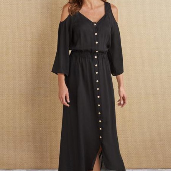 Soft Surroundings Dresses & Skirts - Soft Surroundings Brigette Black Dress NWT XL